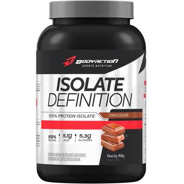 Imagem de Whey Protein Isolado Definition 89% Proteina 900g BodyAction - Chocolate