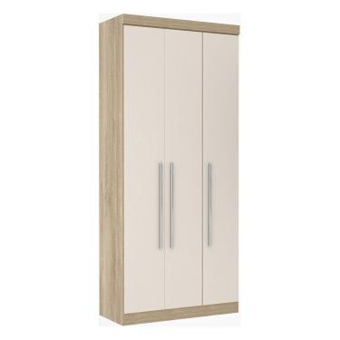 Imagem de Guarda Roupa 3 Portas 2 Gavetas Avelã Rústico Com Areia