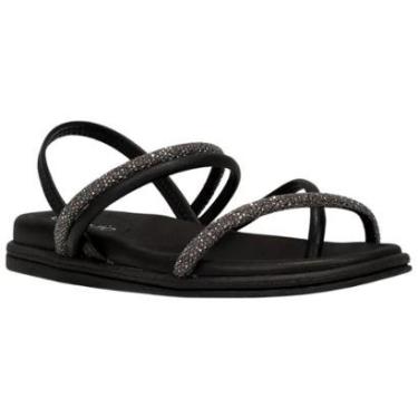 Imagem de Sandália Rasteira Feminina Slide Brilhante Beira Rio 8513.100.26467-Feminino