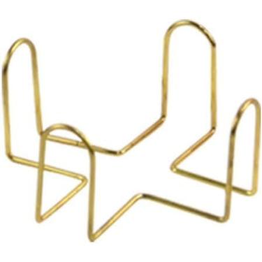 Imagem de Porta-copos de ferro Suporte de metal para porta-copos redondos e quadrados - 4,40 x 4,40 x 6,3 cm (dourado)