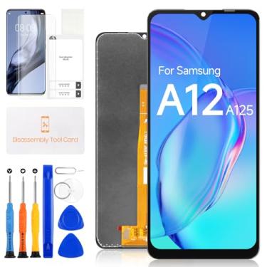 Imagem de Substituição de tela para Samsung Galaxy A12 Display LCD para Samsung Galaxy A12 digitalizador de tela LCD SM-A125U SM A125F/DS SM-A125M/DS Tela sensível ao toque Montagem completa com kits de reparo