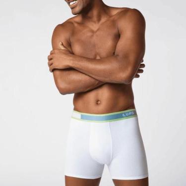 Imagem de Cueca Lupo Boxer Algodão com Elastano 784-064, Branco, G