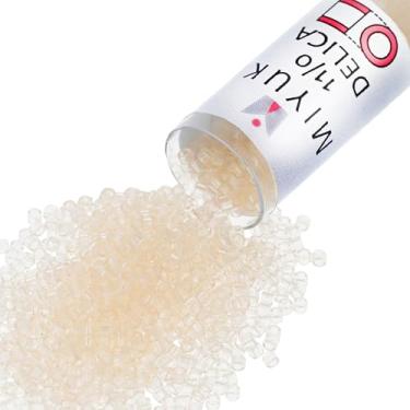 Imagem de Bege pálido transparente (Db1409) Delica Myiuki 11/0 semente de contas tubo de 7,2 gramas aproximadamente 1400 contas