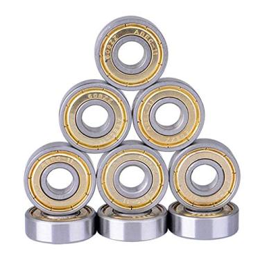Imagem de Almencla 10Pçs Suavemente Abec-11 Selado Skate Skate Rolamento 608-Zz Patins,