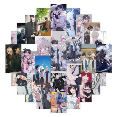 Imagem de Adesivos, 60 unidades/lote, vinil à prova d`água, anime para laptop e muito mais