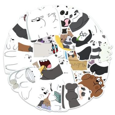 Imagem de Adesivo Anime Wes Bares Bears, desenho animado em vinil, 50 unidades