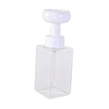 Imagem de IEUDNS Frasco com Dispensador de Sabonete Líquido Espumante para Limpeza Facial, Criativo e Transparente, com Bomba Dosadora de 450ml para Shampoo Facial.