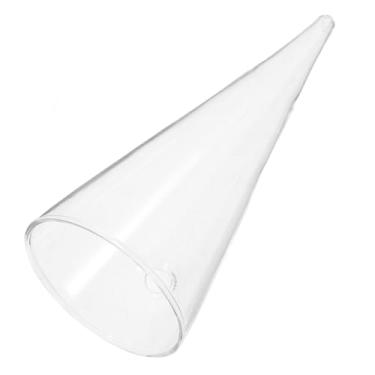 Imagem de Veemoon Vaso de parede em forma de cone para plantas hidropônicas, vaso decorativo de flores de vidro para cozinha doméstica e dormitório, arranjos florais frescos e artificiais