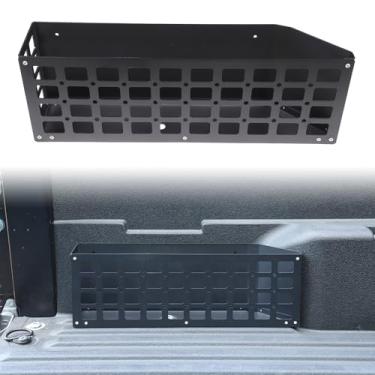 Imagem de Daeiclru Organizador de porta-malas de carro compatível com Toyota Tacoma 2024 2025+, caixa de armazenamento de porta-malas multifuncional, painel traseiro Molle, porta-malas lateral, organizador de