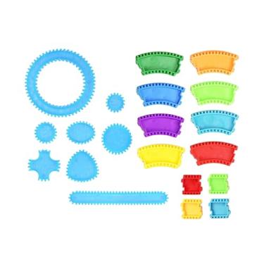 Imagem de Tachiuwa Kit de desenho em espiral com régua geométrica, material escolar, presente para educação infantil, ferramenta de desenho multifuncional, molde para
