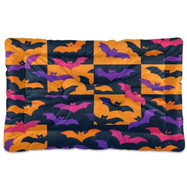 Imagem de Wassud Tapete de tabuleiro de xadrez para cães e morcegos, tapete lavável para animais de estimação, antiderrapante, almofada para canil para ambientes internos e externos, 45 x 61 cm