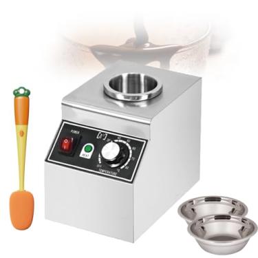 Imagem de Aquecedor EléTrico Para Molho De Queijo E Chocolate,Temperatura AjustáVel De 30 A 85°C,MúLtiplas DivisóRias Com Controle De Interruptor Independente,Para Ketchup,Chocolate,Queijo
