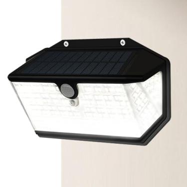 Imagem de Luzes de Parede com Energia Solar | Alimentadas a Energia Solar e Impermeáveis | Lâmpada LED Para Jardim | Para Varanda Pátio Quintal Corredor Garagem E Área De Deck