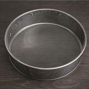 Imagem de HEEPDD Peneira de Farinha Manual de Aço Inoxidável para Cozinha Com Malha Uniforme para Cozimento Fácil, Com Malha Uniforme para Cozimento Fácil, Ideal para Uso Doméstico e de Padaria, Aço