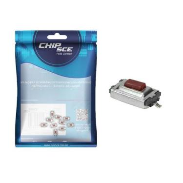 Imagem de 10X Chave Táctil Smd 4 X 6 X 2,5 Mm 2 Terminais Kfc-A06 - Chipsce