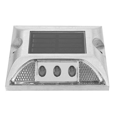 Imagem de Generic Luzes de Marcação de Aterramento de Energia Solar LED à Prova D'água para Lâmpada de Pico de Rodovia de Entrada de Automóveis, Alumínio Fundido Durável, 4,1 X 4,1 pol., Disponível Nas Cores