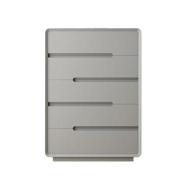 Imagem de Cômodas Cômoda com 5 gavetas para quarto, cômoda, armário de armazenamento madeira para sala estar, corredor, entrada, escritório(Gray)