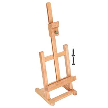Imagem de Cavalete de mesa Ainoli para pequenos artistas, suporte ajustável para pintura de mesa em faia HJ-6B