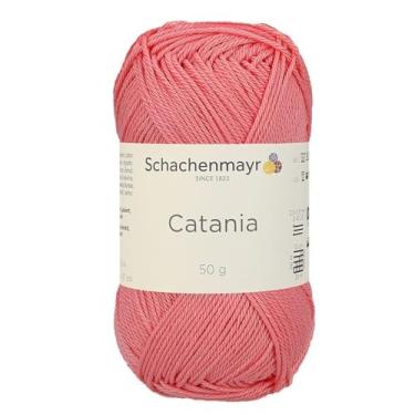 Imagem de 4 novelos/pacote Schachenmayr (SMC) Catania Originals Yarn, cada bola 50 g (125 m), 100% algodão mercerizado para fio de tricô e crochê, peso esportivo, 409 - Dália