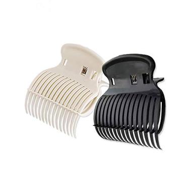 Imagem de Dioche 12 Peças de Clipes de Rolo Quente, Grampos Modeladores de Cabelo para Permanente e Modelagem, Com Plástico Térmico e Design de Garra Dupla