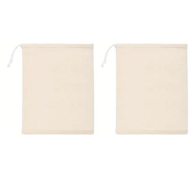 Imagem de 2 peças de pano de queijo para cozinha, gaze de 20 × 30 cm para coar leite de nozes, bebida fria, chá, iogurte e café, coadores de alimentos de nylon reutilizáveis, utensílios de cozinha