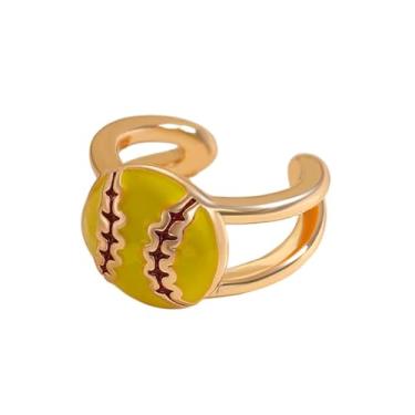 Imagem de RLHRNDE Brincos fofos de bola esportiva para mulheres e homens, sem piercing, futebol, basquete, futebol, softball, vôlei, clipes, fãs de jogos, acessórios de festa, joias para presente, Medium, Metal