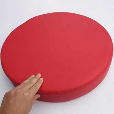 Imagem de Yadlan Almofada redonda para cadeira/assento ao ar livre, almofada de assento impermeável de 3/5/8 cm de espessura, almofadas antiderrapantes de espuma 45D com capa removível - para jardim, cozinha