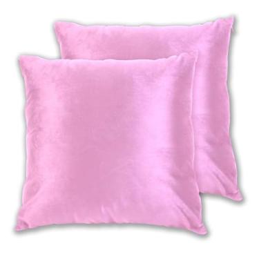 Imagem de Joitme Conjunto de 2 capas de almofadas rosa flamingo, fronha fofa para ambientes externos, decoração de casa, sala de estar, 45,7 x 45,7 cm, 2 peças