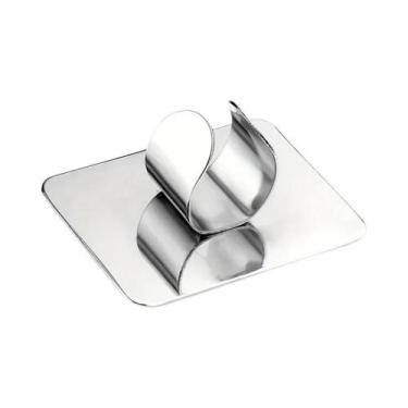 Imagem de Paleta De Mistura De Maquiagem Em Aço Inoxidável Com Espátula Para Bas