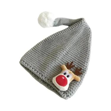 Imagem de Gorro De Natal Unissex Para Crianças, Gorro De Inverno Para Bebês, Bon