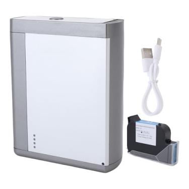 Imagem de Hilitand Impressora Portátil de Jato de Tinta, Impressora Portátil Multifuncional Com Resolução de 300dpi para Texto, Código QR, Código de Barras, Etiquetas, Papelão, Plástico, Metal