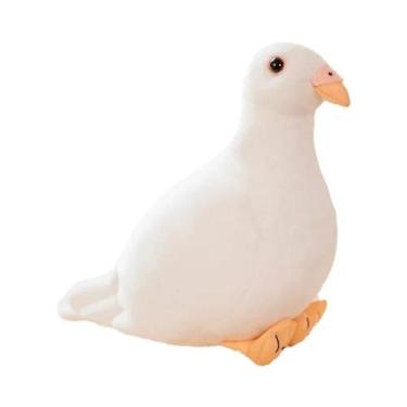 Imagem de Brinquedo De Pelúcia De Pomba Macia E Fofa, Boneco De Pássaro Da Paz, 