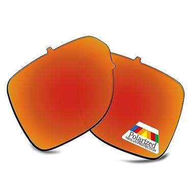 Imagem de Bwake Lentes de reposição para óculos de sol Oakley Castel OO9147 - Vermelho fogo polarizado