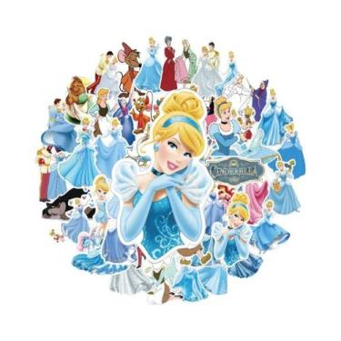 Imagem de Adesivos De Graffiti Cute Ella Cinderella 50pcs Decalques Decorativos 