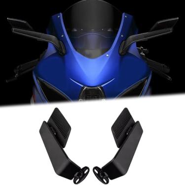 Imagem de Para GSX-R1000 2025 2024 2023 2022 GSX R1000 GSX-R1000R 2020-2024 2024 2023 2022 2021 Retrovisores retrovisores de motocicleta espelhos retrovisores tipo lâmina Wind Wing