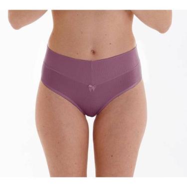 Imagem de Calcinha Microfibra Lut 676 Canelada - Lut Lingerie, G, Satin 2