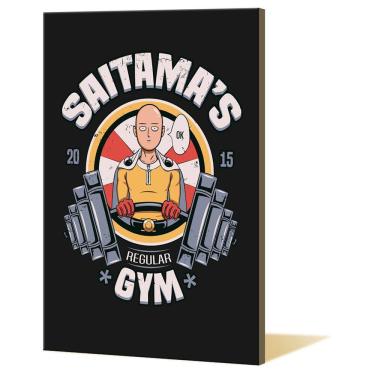 Imagem de Pintura de parede em tela One Punch Man Saitama Anime 40x60cm