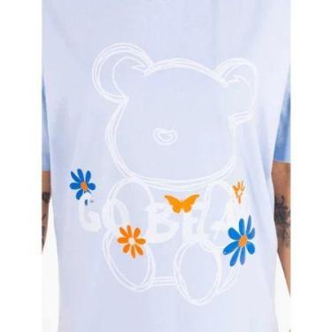 Imagem de Oversized Feminina Camiseta 100% Algodão Menegotti Streetwear go bear,