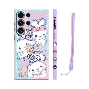 Imagem de Capa De Telefone Kuromi Cinnamoroll Para Samsung Galaxy S24 Ultra S20 