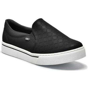 Imagem de Tênis Casual Feminino Slip On Preto Via Marte 016-023-01-Feminino