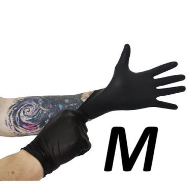 Imagem de Luva Nitrílica Preta Procedimento Não Cirúrgico S/Pó - C/100UN - MEDIX