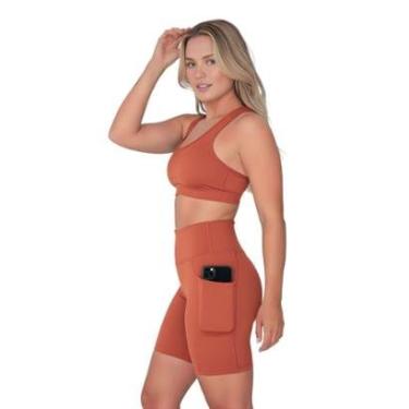 Imagem de Bermuda Fitness Feminina Com Bolsos Laterais-Feminino