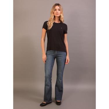 Imagem de Camiseta Feminina Básica Canoa Recortes Calvin Klein-Feminino