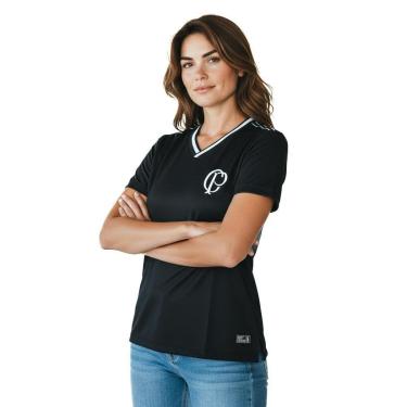 Imagem de Camiseta Corinthians Coimbra Gola em Retilenea Fem-Feminino