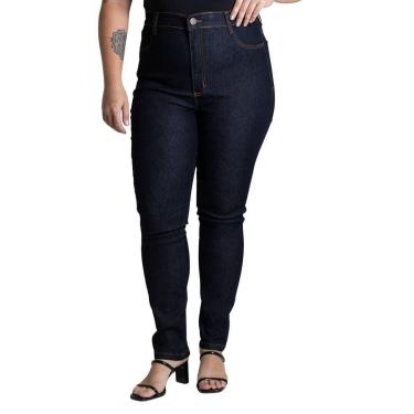 Imagem de Calça Jeans Sawary Plus Size Cigarrete - 279440 - Azul escuro 50-Feminino