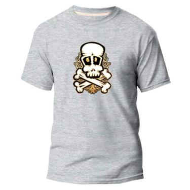 Imagem de Camiseta Básica Algodão Premium Estampa Digital Skull Red - Pavesi, Ci