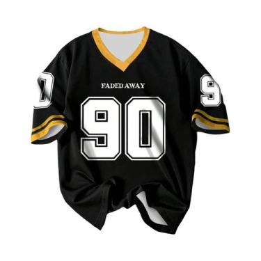 Imagem de Camiseta Esportiva Masculina Oversized De Secagem Rápida Com Estampa, 