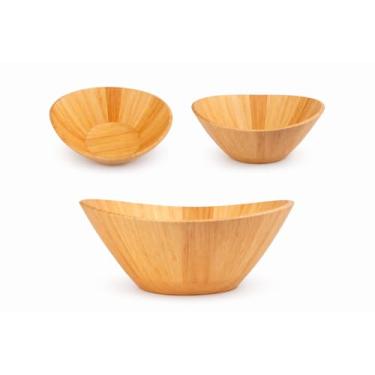 Imagem de Saladeira Bowl De Bambu 30 Cm Tigela Para Salada Premium