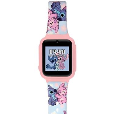 Imagem de Relógio Infantil Menina Condor Disney Stitch e Angel Original CODISNEYAI/9T Pulseira Silicone Azul-Feminino