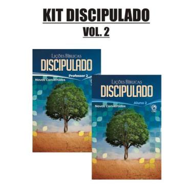 Imagem de Kit revistas discipulado cpad vol. 2  novos convertidos - 1 aluno + 1 
